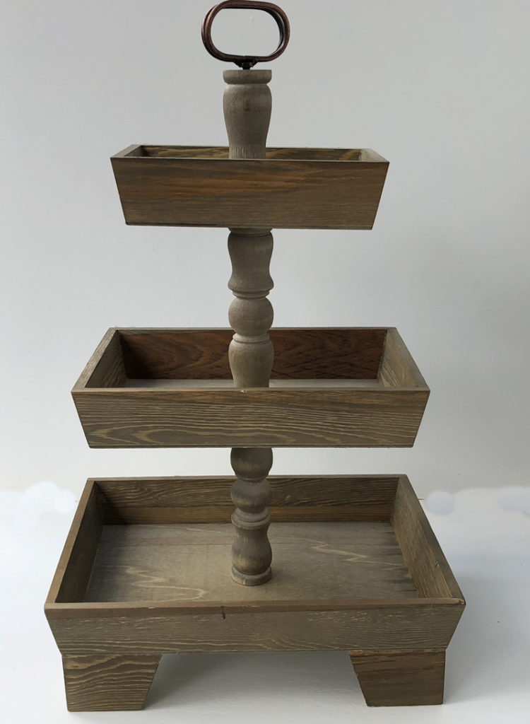 3 Tier Wood Tray